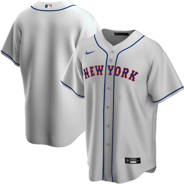 Men's New York Mets Blank Grey Cool Base Stitched MLB Jersey